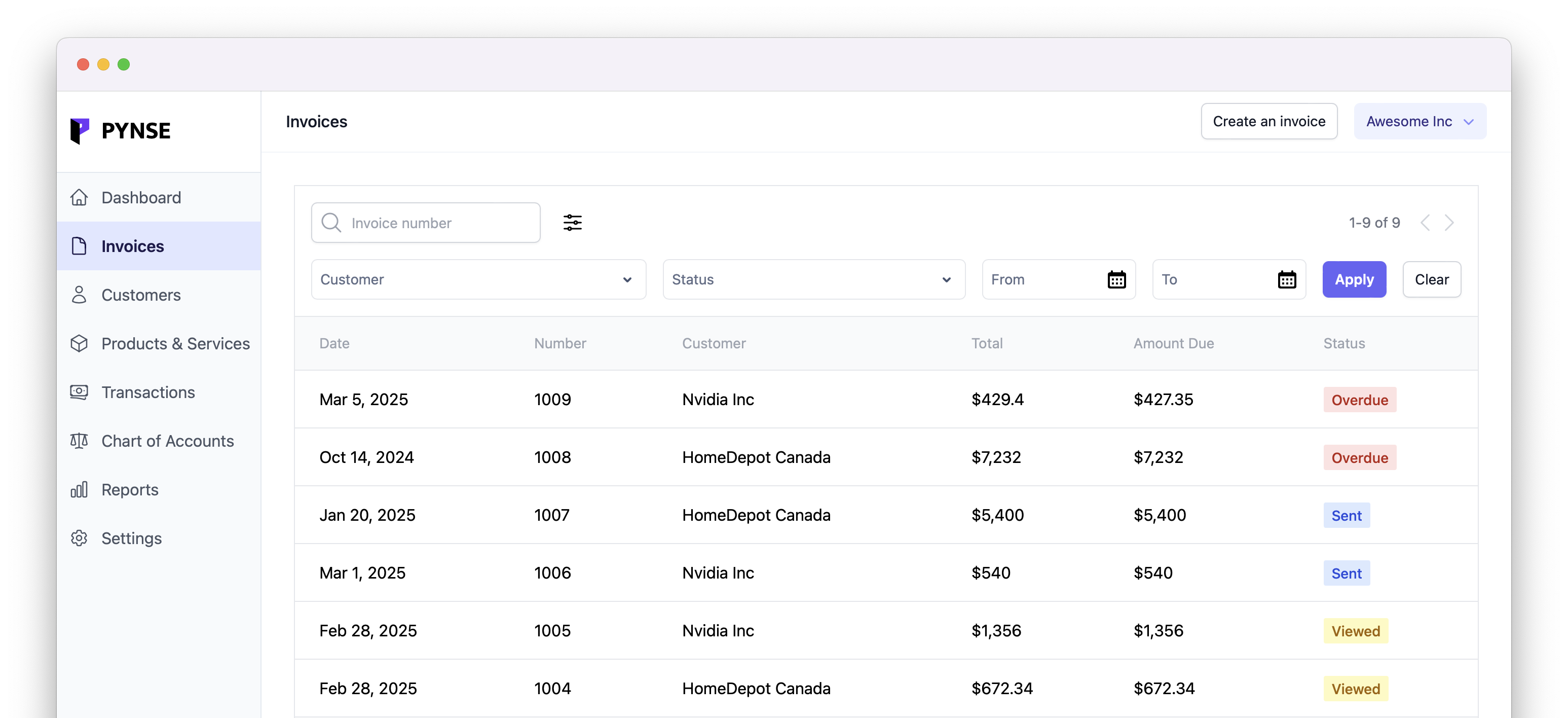 Product screenshot